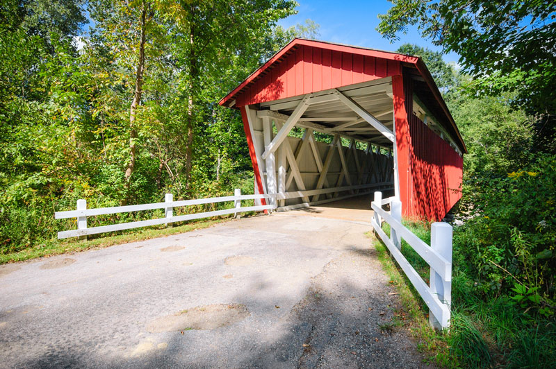 bridge in cuyahoga valley national park in ohio