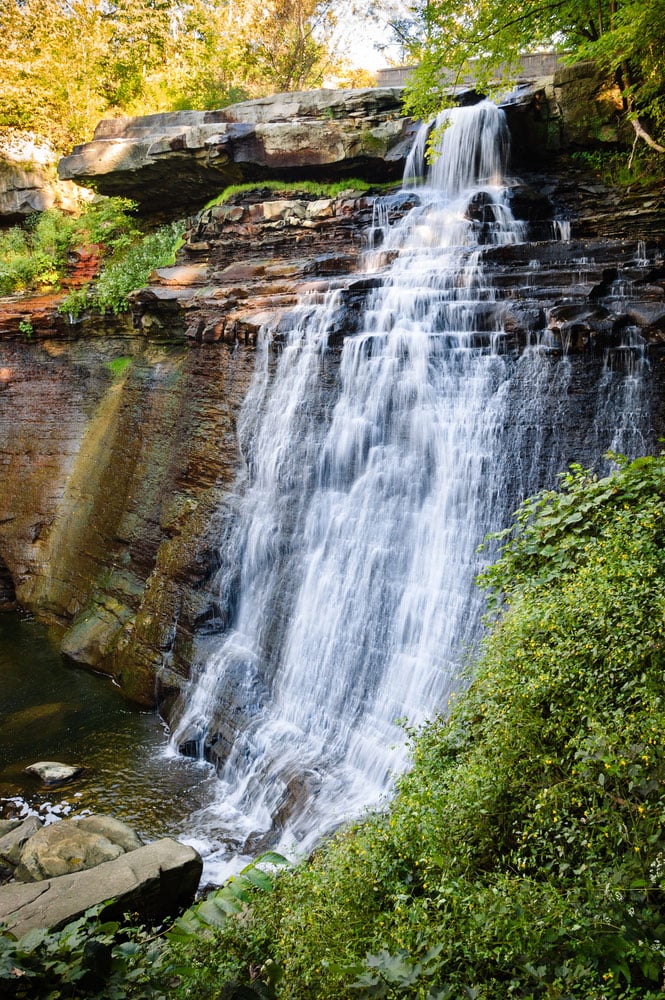 cuyahoga valley national park waterfall in ohio park