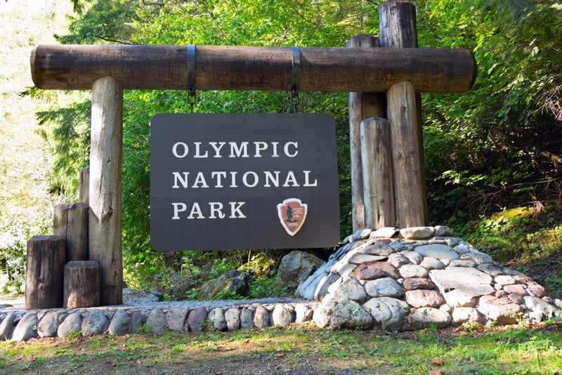 entrance to olympic national park