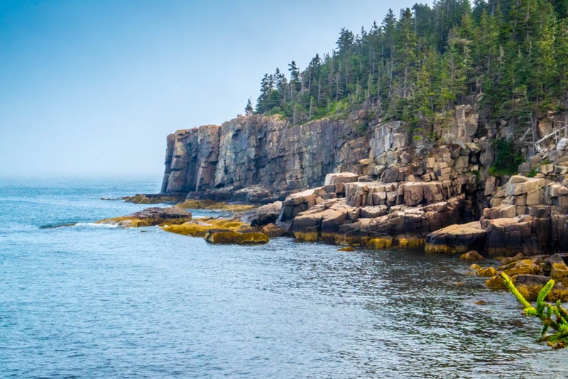otter cliff in acadia national park maine