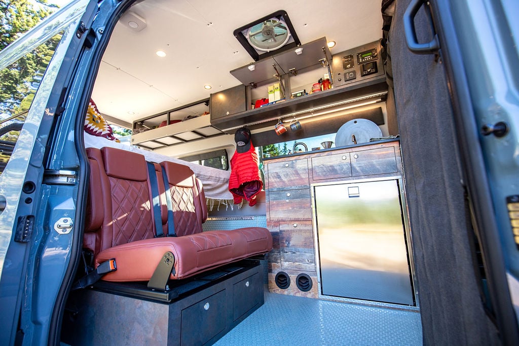 outside van mercedes sprinter camper conversion