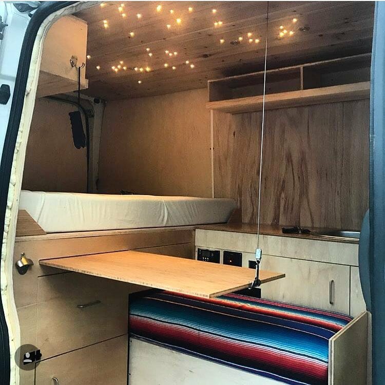 adding extra shelves to a diy camper van build