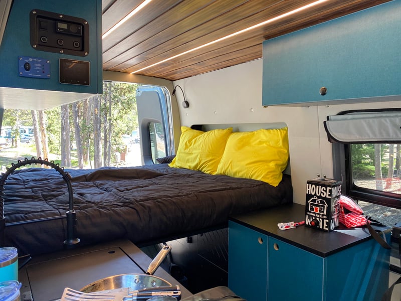 camper van upfit interior