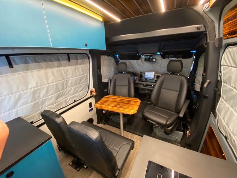 seating in a camper van
