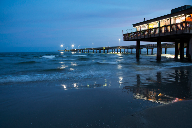 bob hall pier on padre island national park seashore