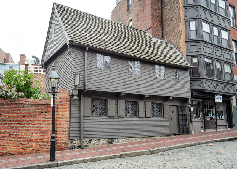 paul revere house in boston national historic park