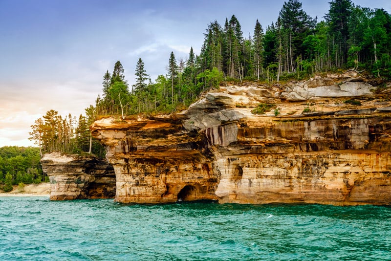 battleship formations at pictured rocks national park