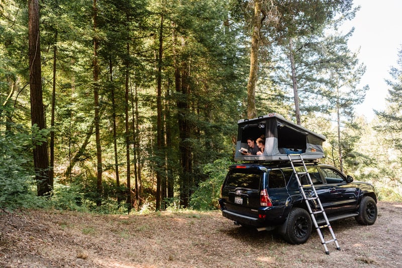 Pop up style roof top tent by Tepui