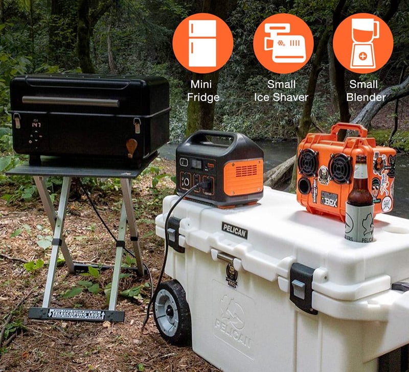 Powering a campground with a Jackery Explorer 500