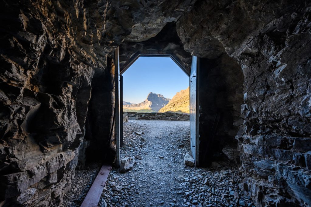 ptarmigan tunnel hiking trail in glacier national park montana