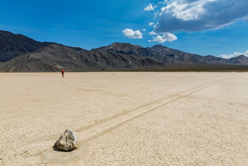 camping near the racetrack playa at death valley national park