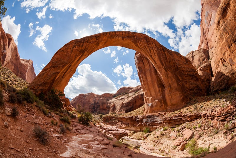 rainbow bridge national monument in glen canyon recreation area