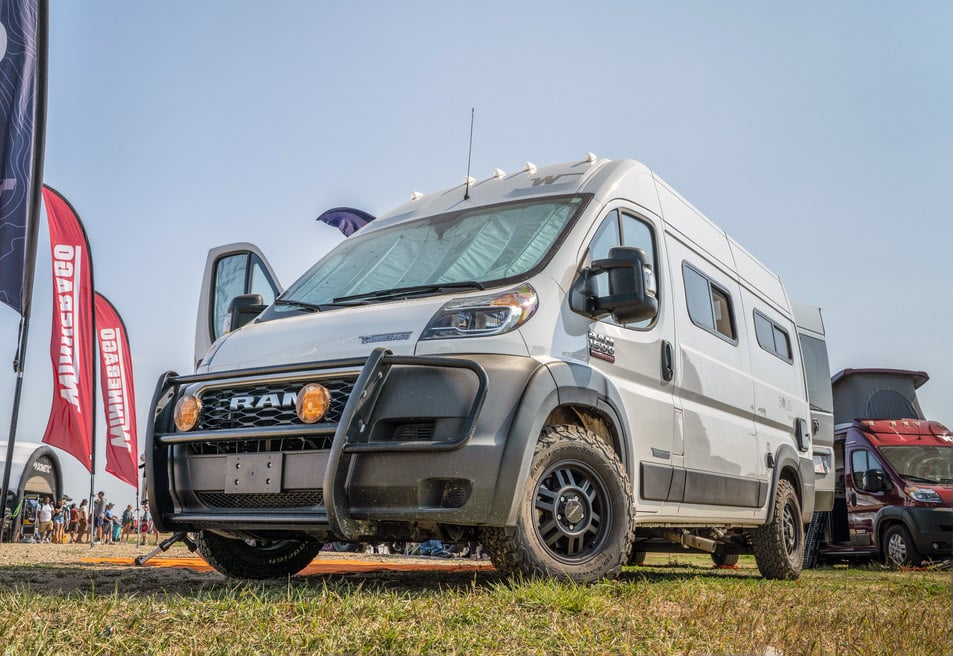 ram promaster camper for a van life conversion