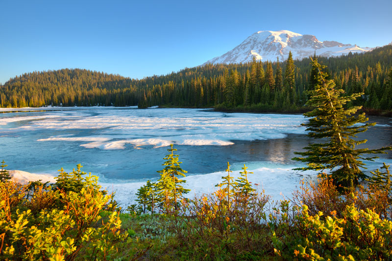 reflection lake mount rainier national park