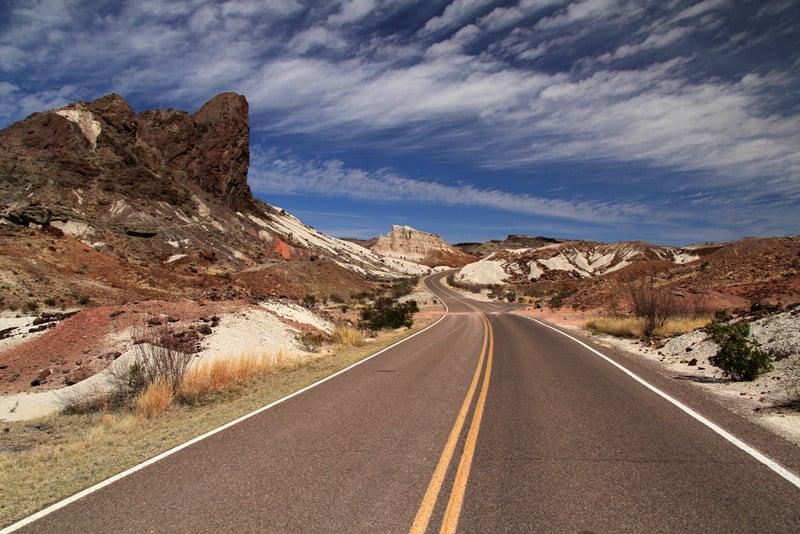 ross maxwell scenic drive in big bend national park