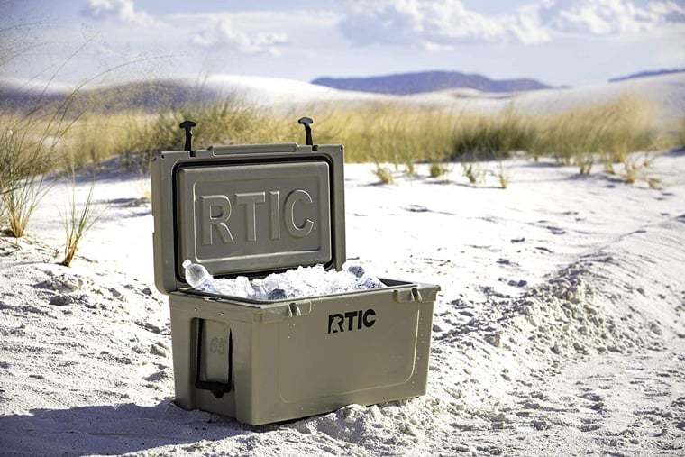 RTIC 65 camping cooler