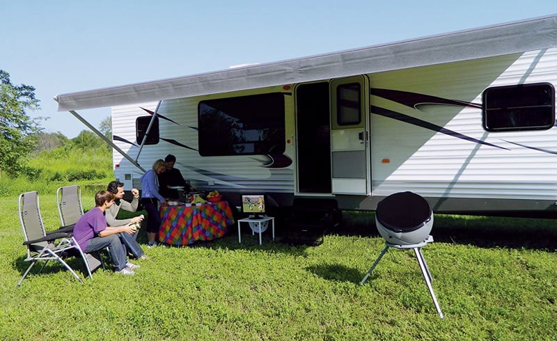 Portable RV satellite TV antenna