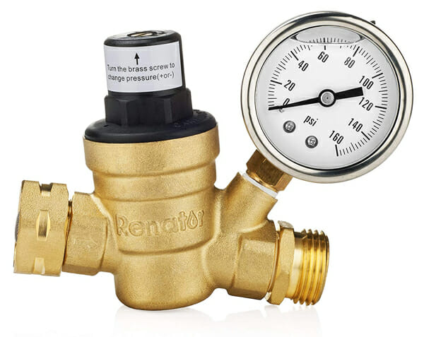 RV water pressure regulator