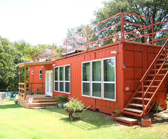 shipping container home in texas