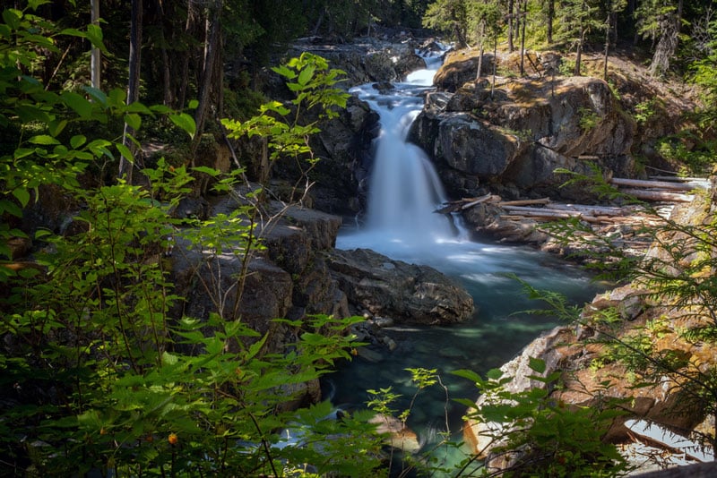 silver falls trail in mt rainier national park