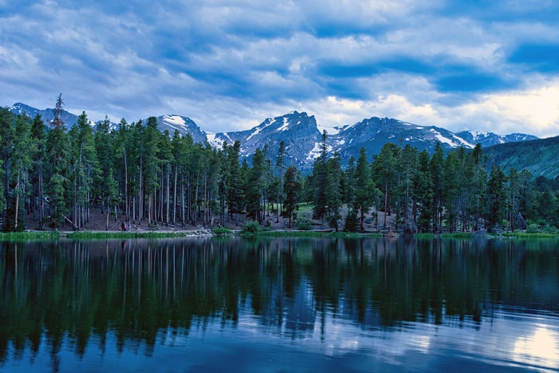 sprague lake in rocky mountain national park colorado