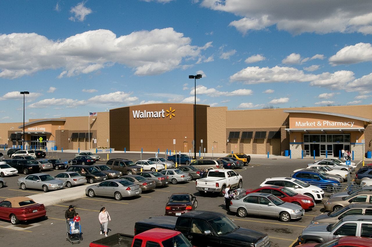 stealth camping overnight in a Walmart parking lot