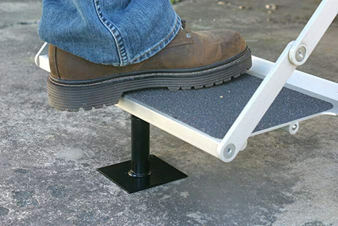 rv stair step support brace