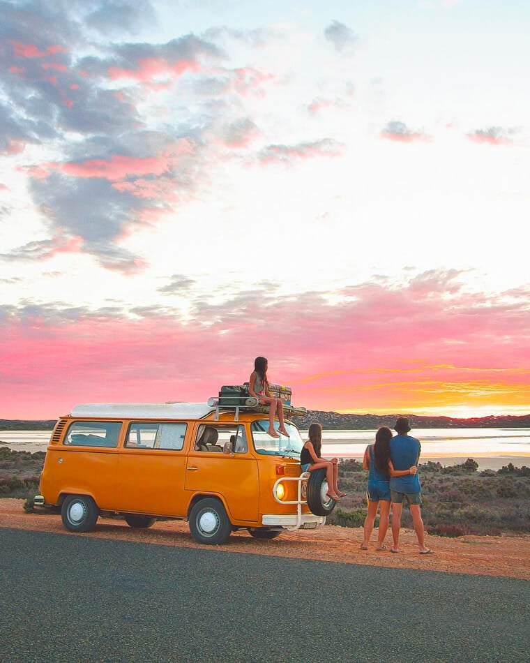 family that lives in a camper