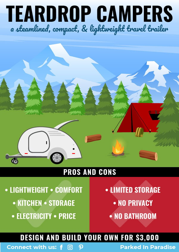 teardrop campers pros and cons