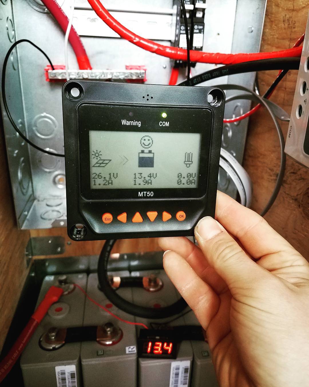 installing a battery monitor in a DIY campervan conversion for van life