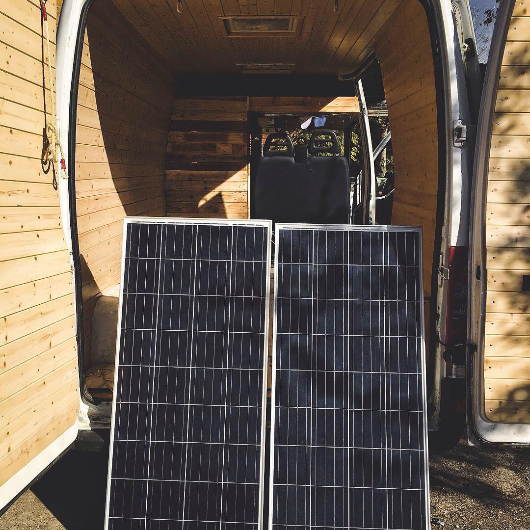 Solar power system for a van