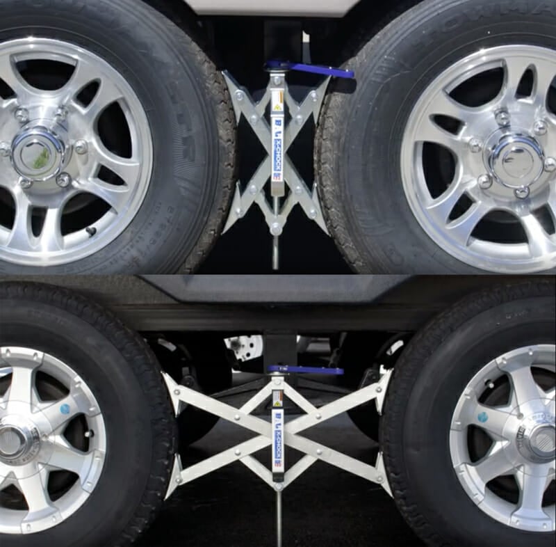 Best Wheel Chocks And X-Chock Stabilizers For RV And Campers X Chocks For Wide Stance Axles