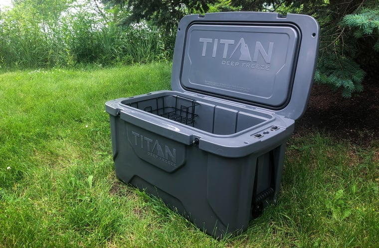 Titan rotomolded 55 camping cooler