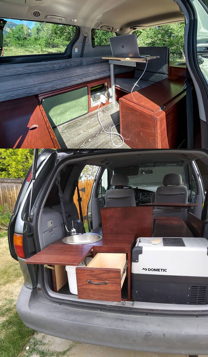 toyota sienna camper van conversion