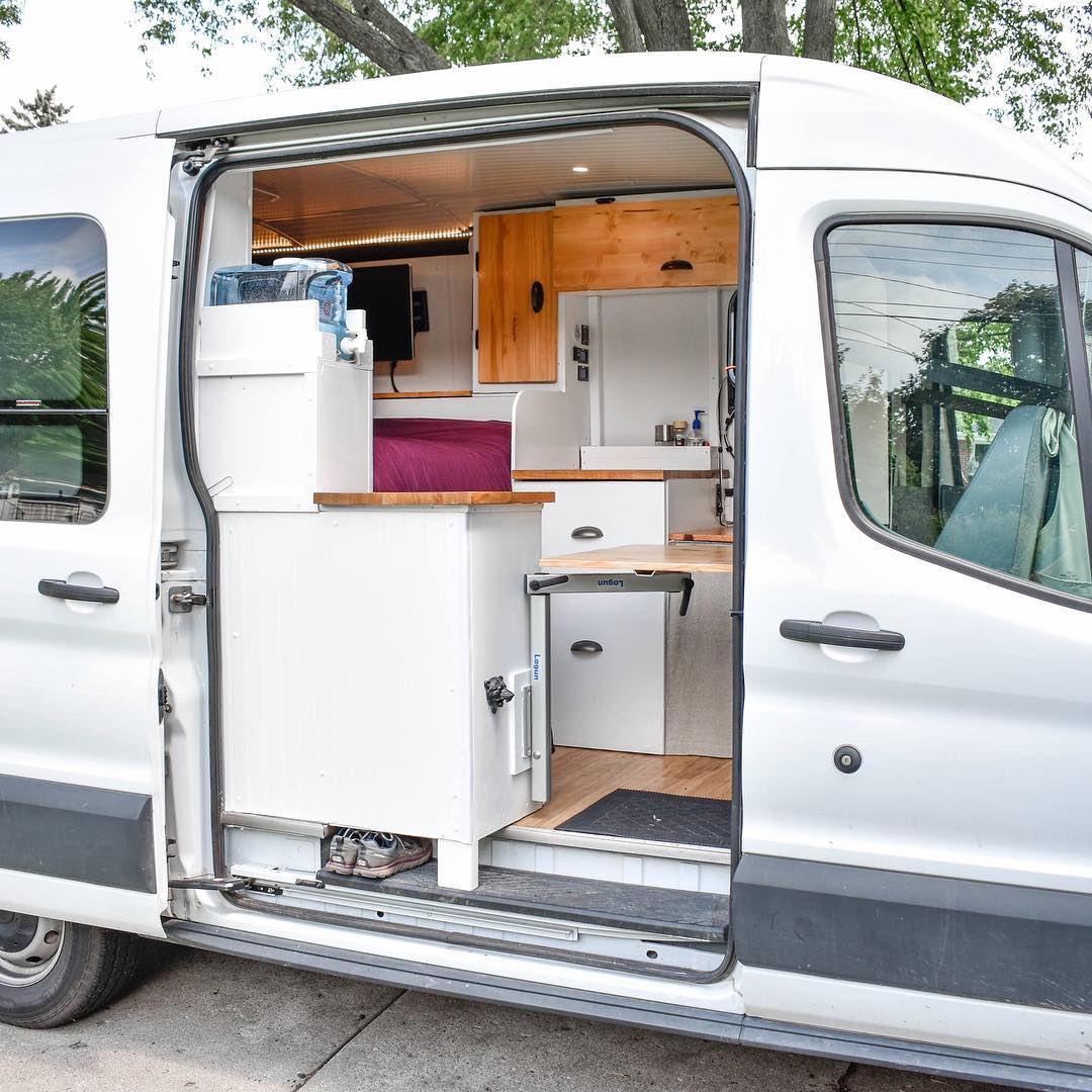 Ford Transit Camper Conversion Ideas & Inspiration Parked In Paradise