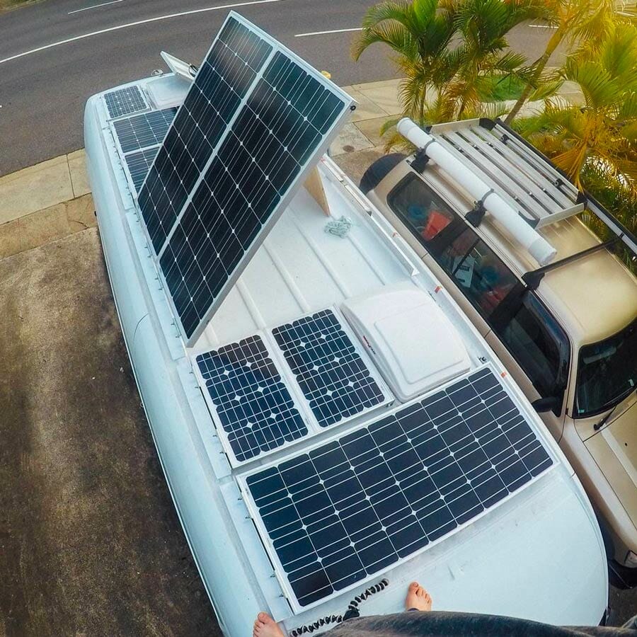 Solar Panel And Charge Controller Basics Parked In Paradise