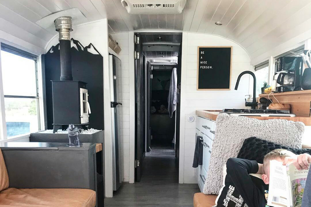 custom school bus interior