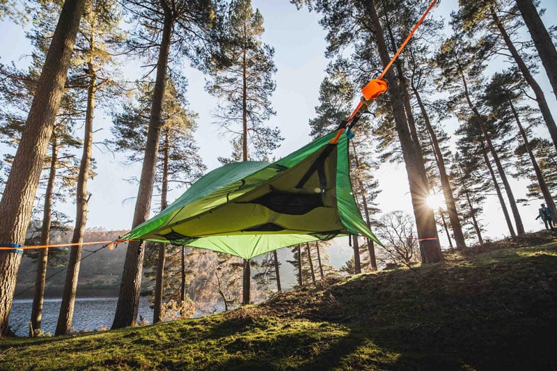 water proofing and bug netting on a tree tent