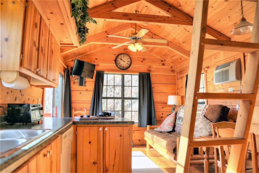 off grid tiny home rental in the north carolina mountains near asheville