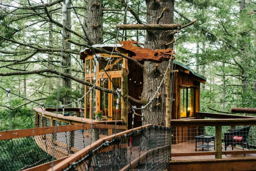 treehouse rental for glamping vs camping