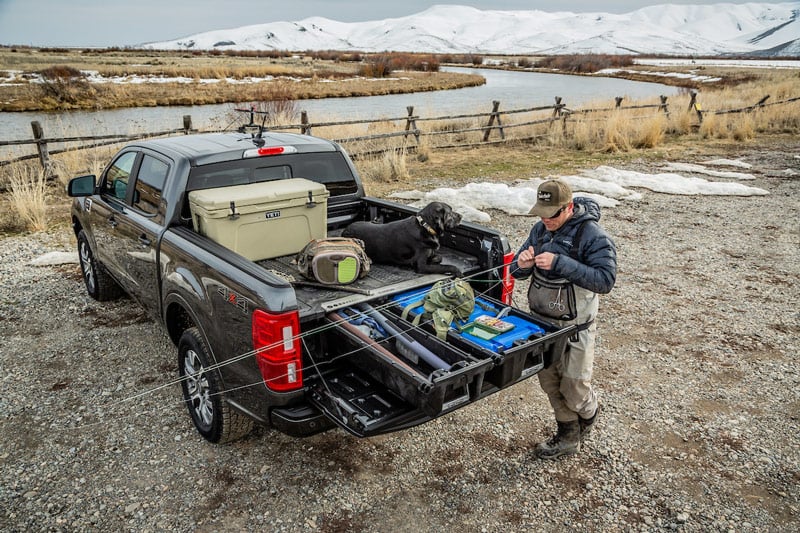 slide out truck bed gear storage