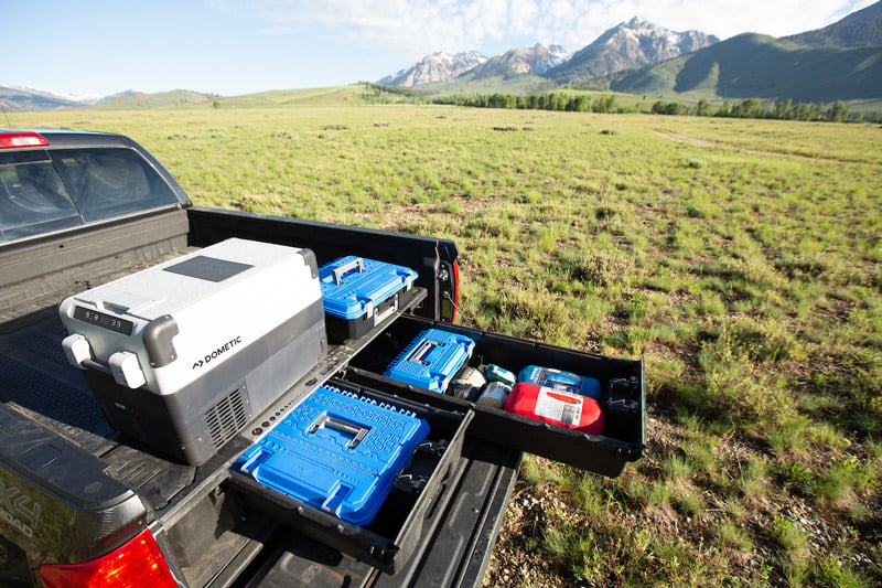 portable refrigerator for an overland truck