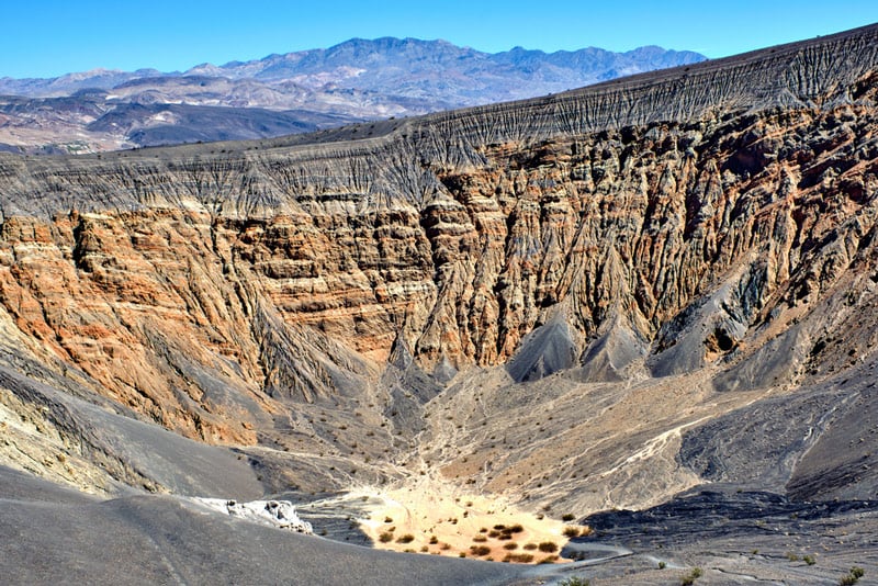 Ubehebe crater in death valley national park