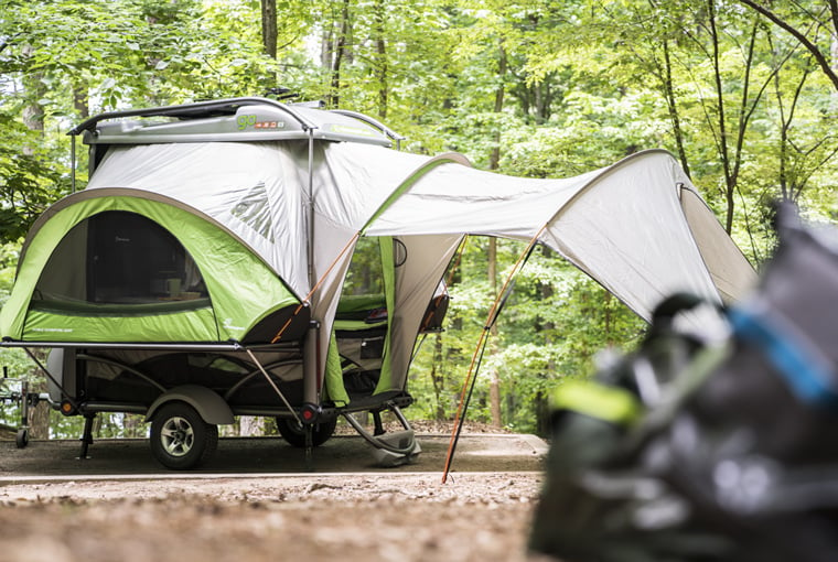 SylvanSport Go ultra lightweight small popup camper trailer