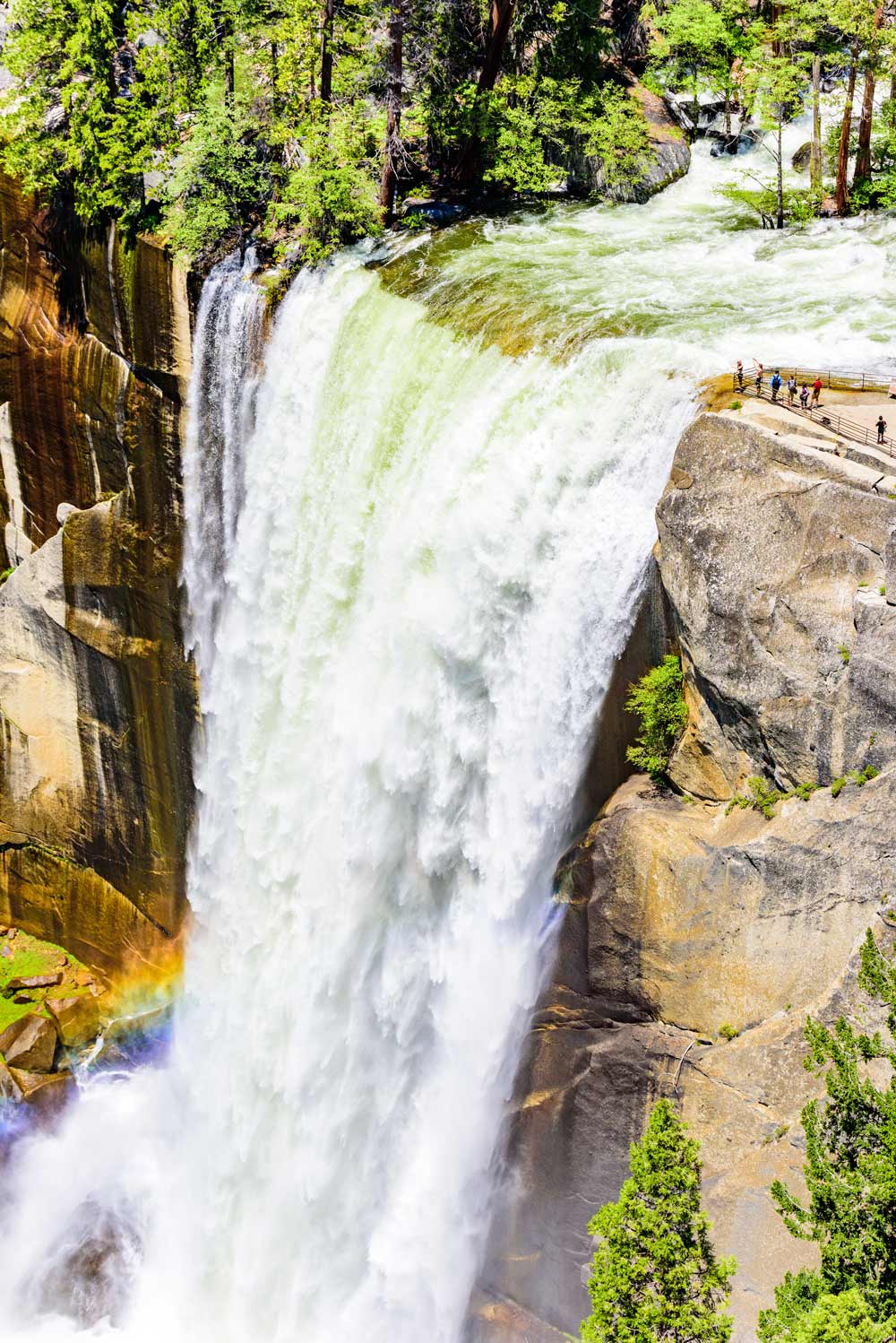 Vernal Fall overlook in Yosemite Valley