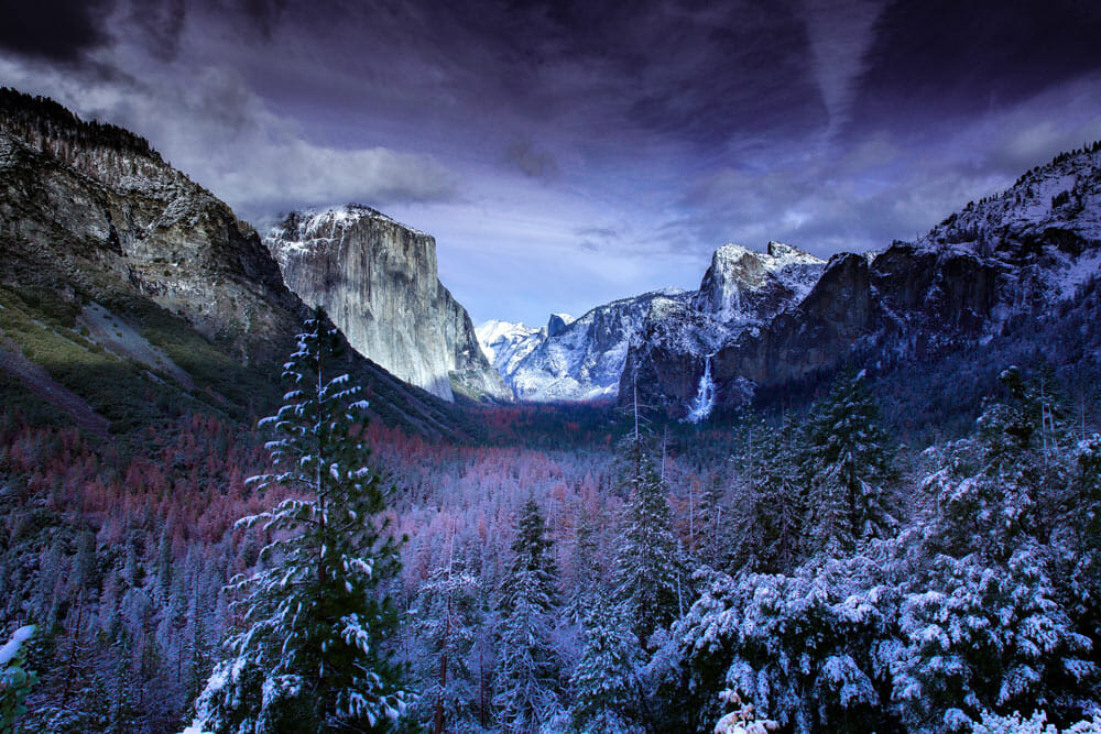 one of the best seasons to visit yosemite national park is during the winter