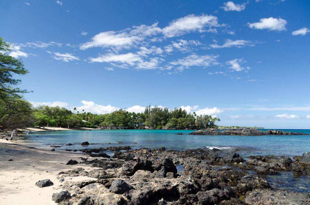 Waialea beach trail in hawaii