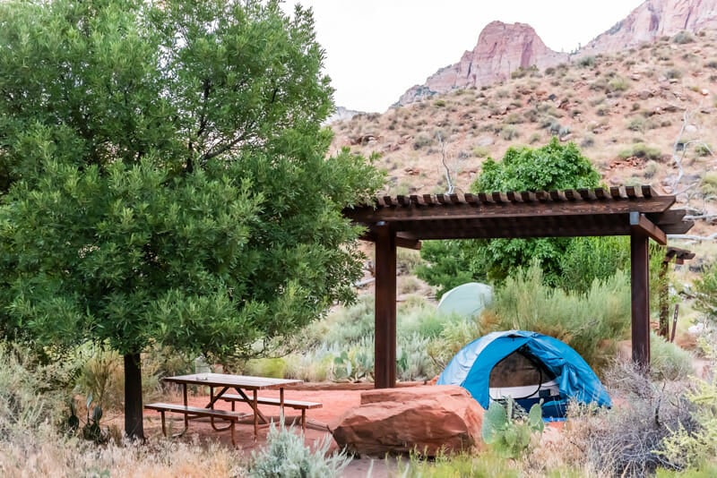 watchman campground in zion national park