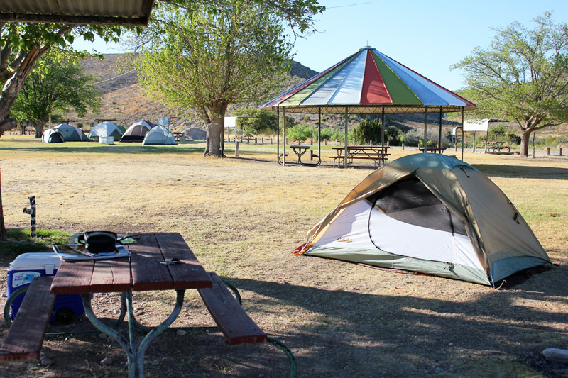 tent and rv campground in white city new mexico near carlsbad caverns