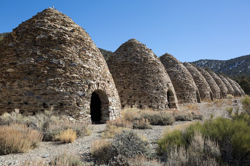 the wildrose campground is located nearby the charcoal kilns in death valley national park